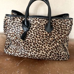 Mark & Graham Leopard Elisabetta Slouch Bag. Excellent condition!